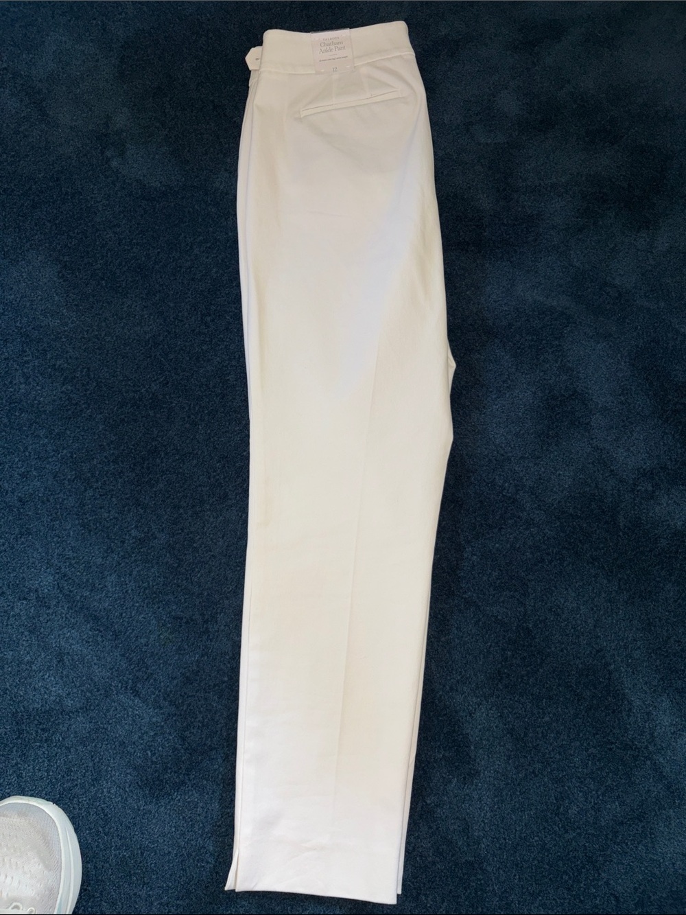 Talbots White Womens dress pants .Chatham ankle pant